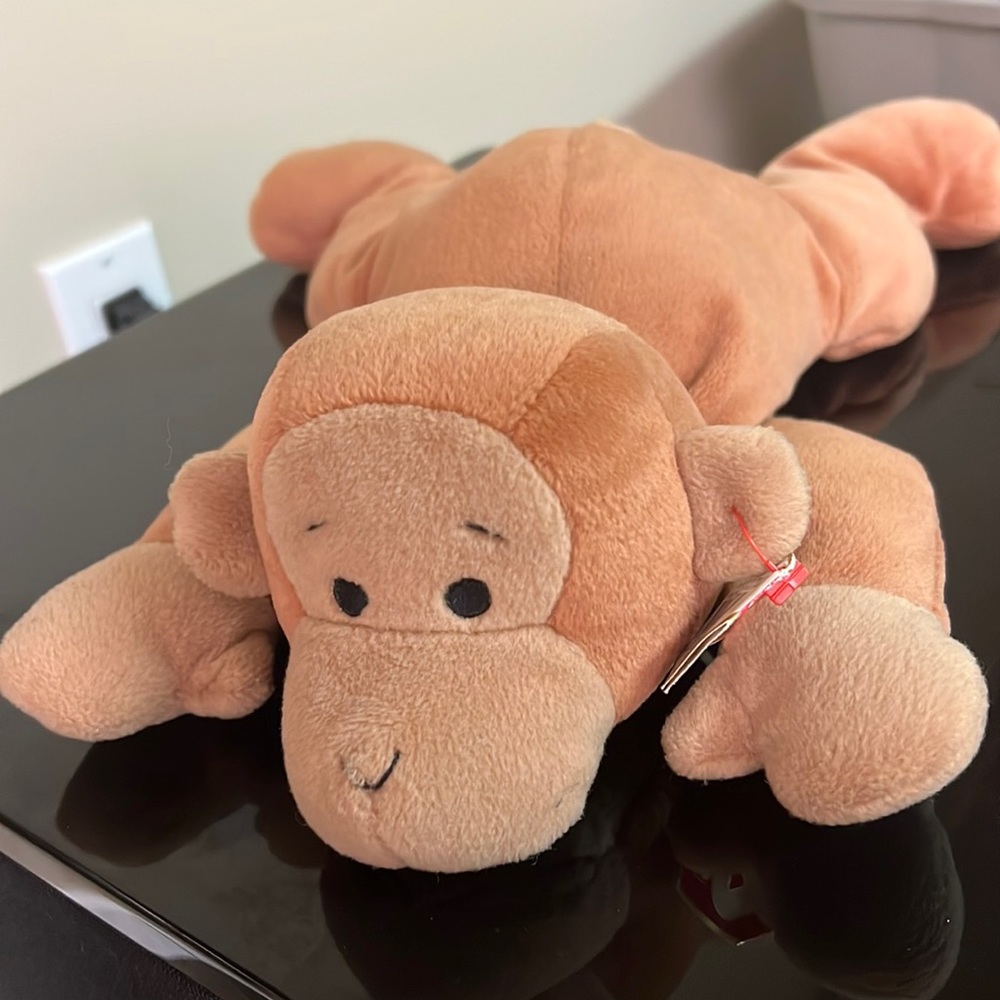 Ty pillow pal beanie baby swinger monkey plush toy 1997 008421030231